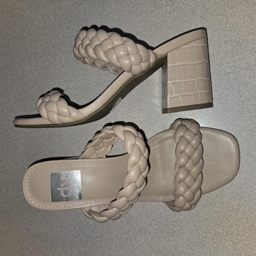 Dolce Vita Braided Heeled Sandals Size 6.5